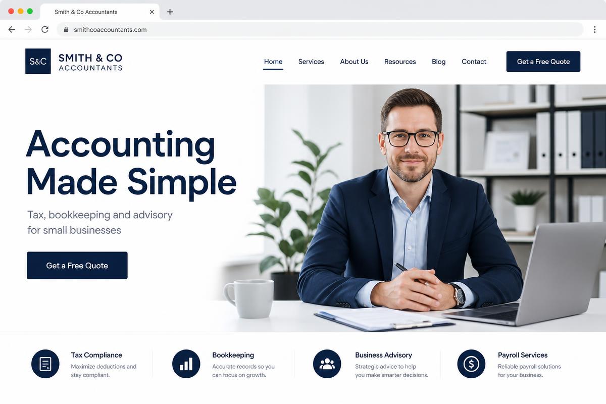 Smith & Co Accountants website demo