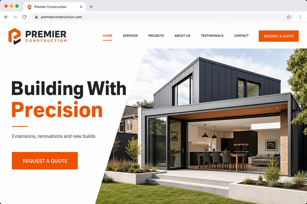 Construction company website